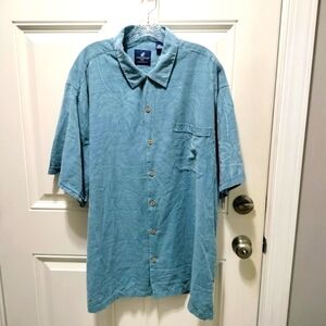Caribbean Joe Blue Button Down Shirt